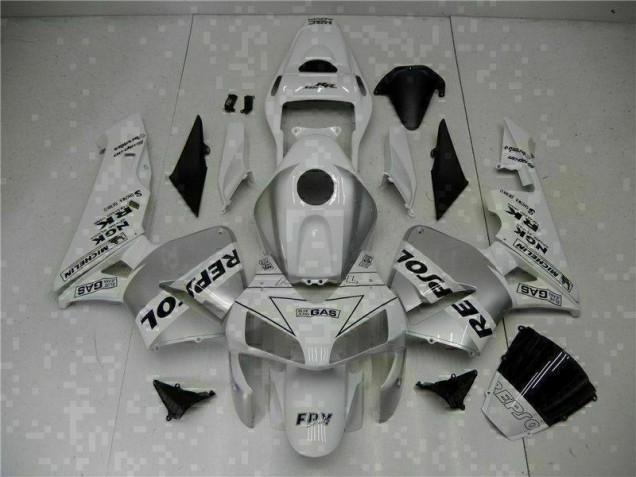 Cheap 2003-2004 White Repsol CBR600RR Bike Fairing Kit Canada Cheap 2003-2004 White Repsol CBR600RR Bike Fairing Kit Canada