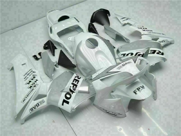 Cheap 2003-2004 White Silver Repsol Honda CBR600RR Replacement Fairings Canada Cheap 2003-2004 White Silver Repsol Honda CBR600RR Replacement Fairings Canada