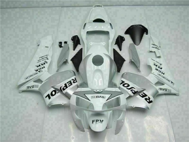 Cheap 2003-2004 White Silver Repsol Honda CBR600RR Replacement Fairings Canada Cheap 2003-2004 White Silver Repsol Honda CBR600RR Replacement Fairings Canada