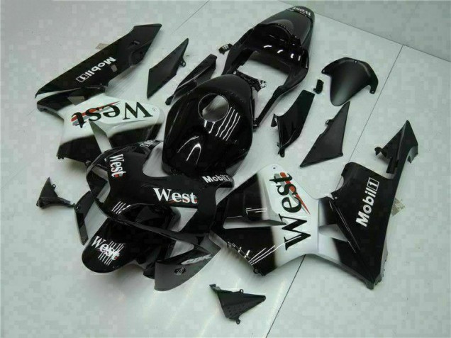 Cheap 2003-2004 Black West Honda CBR600RR Motorcycle Fairings Kit Canada Cheap 2003-2004 Black West Honda CBR600RR Motorcycle Fairings Kit Canada