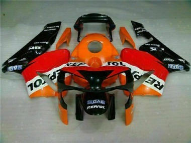 Cheap 2003-2004 Orange Repsol Honda CBR600RR Motorbike Fairing Kits Canada