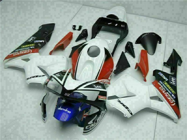 Cheap 2003-2004 White Blue Honda CBR600RR Motorcylce Fairings Canada Cheap 2003-2004 White Blue Honda CBR600RR Motorcylce Fairings Canada