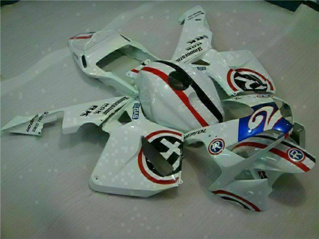 Cheap 2003-2004 White Blue R 2 Honda CBR600RR Motorcycle Fairings Canada Cheap 2003-2004 White Blue R 2 Honda CBR600RR Motorcycle Fairings Canada