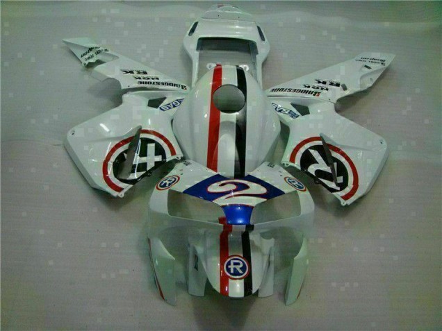 Cheap 2003-2004 White Blue R 2 Honda CBR600RR Motorcycle Fairings Canada Cheap 2003-2004 White Blue R 2 Honda CBR600RR Motorcycle Fairings Canada