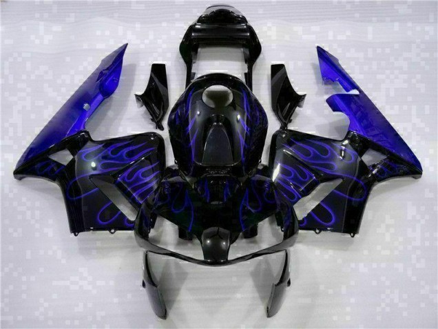 Cheap 2003-2004 Black with Blue Flame Honda CBR600RR Motorcycle Fairing Kits Canada Cheap 2003-2004 Black with Blue Flame Honda CBR600RR Motorcycle Fairing Kits Canada