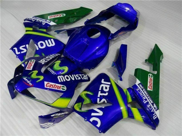 Cheap 2003-2004 Blue Green Movistar Castrol Honda CBR600RR Motorbike Fairing Canada Cheap 2003-2004 Blue Green Movistar Castrol Honda CBR600RR Motorbike Fairing Canada
