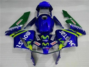 Cheap 2003-2004 Blue Green Movistar Castrol Honda CBR600RR Motorbike Fairing Canada
