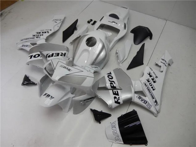 Cheap 2003-2004 Silver White Black Repsol Honda CBR600RR Motorcycle Fairings Kit Canada Cheap 2003-2004 Silver White Black Repsol Honda CBR600RR Motorcycle Fairings Kit Canada