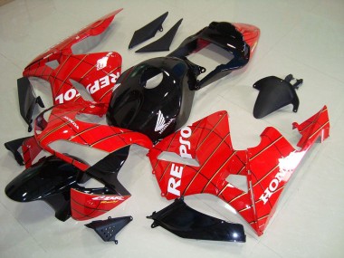 Cheap 2003-2004 Black Spider Man Repsol Honda CBR600RR Motorcycle Fairing Kits Canada