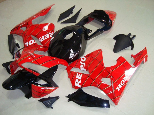 Cheap 2003-2004 Black Spider Man Repsol Honda CBR600RR Motorcycle Fairing Kits Canada Cheap 2003-2004 Black Spider Man Repsol Honda CBR600RR Motorcycle Fairing Kits Canada
