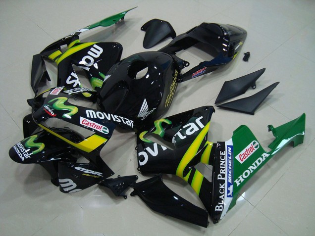 Cheap 2003-2004 Black Movistar Honda CBR600RR Bike Fairing Canada Cheap 2003-2004 Black Movistar Honda CBR600RR Bike Fairing Canada