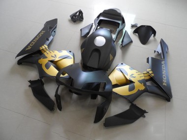 Cheap 2003-2004 Black Gold Decal Honda CBR600RR Motorcycle Fairings Kit Canada