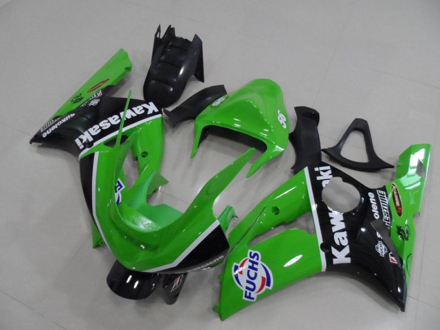 Cheap 2003-2004 Green Fuchs Kawasaki ZX6R Motor Bike Fairings Canada Cheap 2003-2004 Green Fuchs Kawasaki ZX6R Motor Bike Fairings Canada