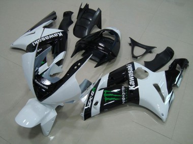 Cheap 2003-2004 White Monster Kawasaki ZX6R Motorbike Fairing Kits Canada