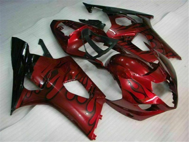 Cheap 2003-2004 Red Suzuki GSXR 1000 Motorcycle Fairings Kit Canada