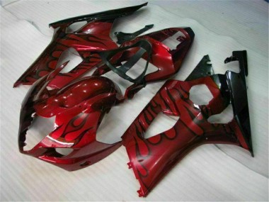Cheap 2003-2004 Red Suzuki GSXR 1000 Motorcycle Fairings Kit Canada