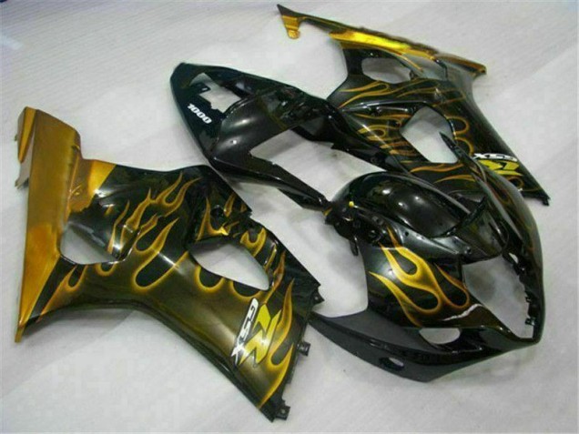 Cheap 2003-2004 Gold Black Suzuki GSXR 1000 Motorcycle Fairing Kit Canada Cheap 2003-2004 Gold Black Suzuki GSXR 1000 Motorcycle Fairing Kit Canada