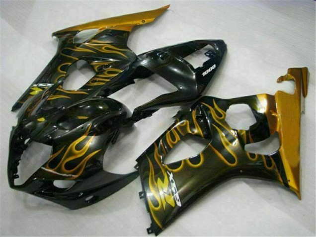 Cheap 2003-2004 Gold Black Suzuki GSXR 1000 Motorcycle Fairing Kit Canada Cheap 2003-2004 Gold Black Suzuki GSXR 1000 Motorcycle Fairing Kit Canada