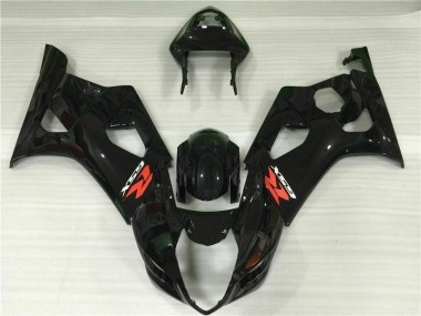 Cheap 2003-2004 Glossy Black Suzuki GSXR 1000 Motor Fairings Canada