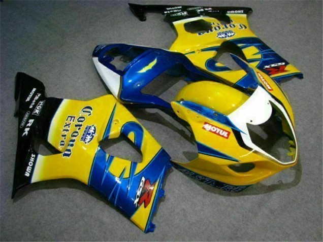 Cheap 2003-2004 Yellow Blue Suzuki GSXR 1000 Bike Fairings Canada Cheap 2003-2004 Yellow Blue Suzuki GSXR 1000 Bike Fairings Canada
