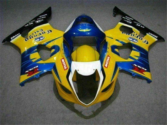 Cheap 2003-2004 Yellow Blue Suzuki GSXR 1000 Bike Fairings Canada Cheap 2003-2004 Yellow Blue Suzuki GSXR 1000 Bike Fairings Canada