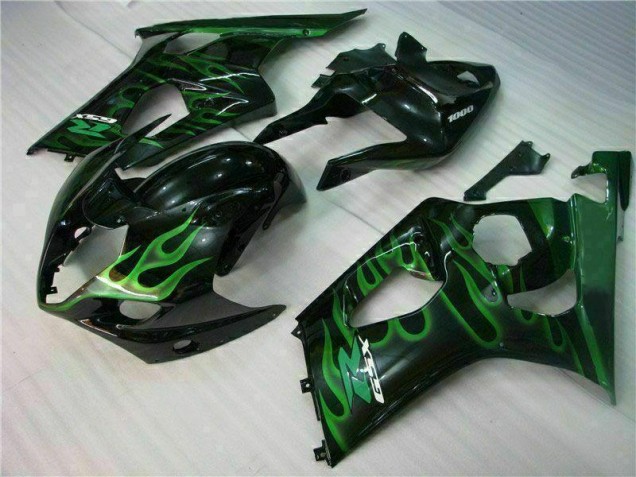 Cheap 2003-2004 Green Black Suzuki GSXR 1000 Motorbike Fairing Canada Cheap 2003-2004 Green Black Suzuki GSXR 1000 Motorbike Fairing Canada