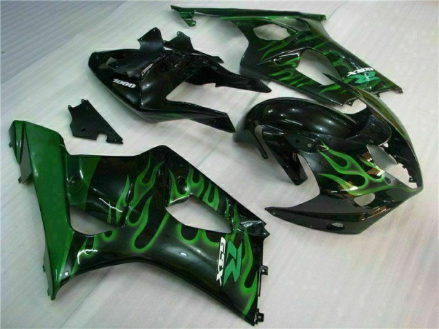 Cheap 2003-2004 Green Black Suzuki GSXR 1000 Motorbike Fairing Canada Cheap 2003-2004 Green Black Suzuki GSXR 1000 Motorbike Fairing Canada