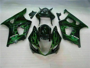 Cheap 2003-2004 Green Black Suzuki GSXR 1000 Motorbike Fairing Canada
