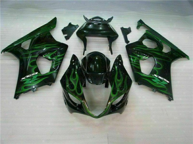 Cheap 2003-2004 Green Black Suzuki GSXR 1000 Motorbike Fairing Canada Cheap 2003-2004 Green Black Suzuki GSXR 1000 Motorbike Fairing Canada