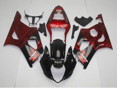 Cheap 2003-2004 Black Red Suzuki GSXR 1000 Replacement Motorcycle Fairings Canada