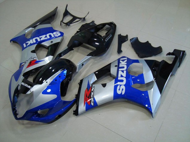 Cheap 2003-2004 Blue Silver Suzuki GSXR 1000 Motorcyle Fairings Canada Cheap 2003-2004 Blue Silver Suzuki GSXR 1000 Motorcyle Fairings Canada