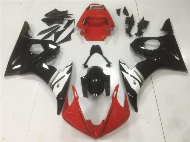 Cheap 2003-2005 Red Black White Yamaha YZF R6 Motorbike Fairings Canada