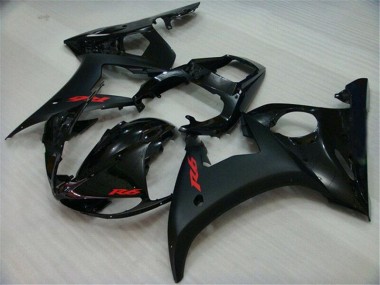 Cheap 2003-2005 Black Yamaha YZF R6 Replacement Motorcycle Fairings Canada
