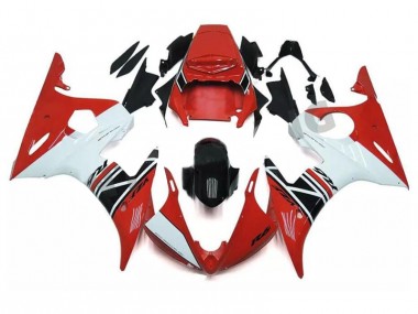 Cheap 2003-2005 Red White Black Yamaha YZF R6 Motorcycle Fairings Kits Canada