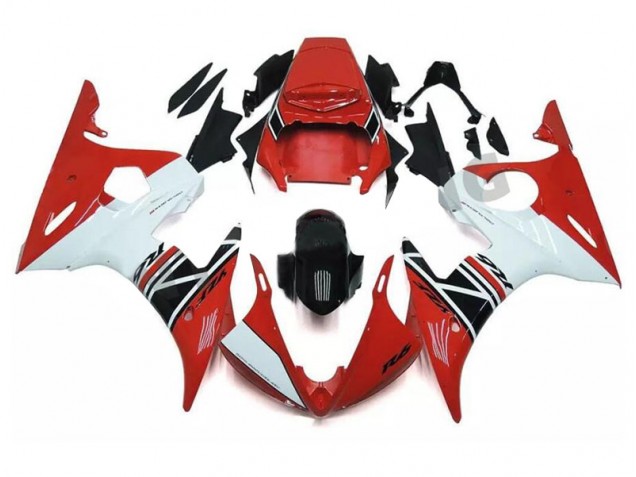 Cheap 2003-2005 Red White Black Yamaha YZF R6 Motorcycle Fairings Kits Canada Cheap 2003-2005 Red White Black Yamaha YZF R6 Motorcycle Fairings Kits Canada