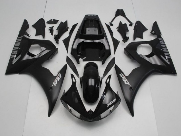 Cheap 2003-2005 Black with Silver Decals Yamaha YZF R6 Motorcycle Fairing Kits Canada Cheap 2003-2005 Black with Silver Decals Yamaha YZF R6 Motorcycle Fairing Kits Canada