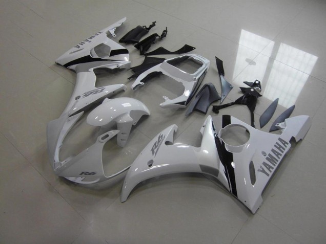 Cheap 2003-2005 White and Grey Decals Yamaha YZF R6 Bike Fairing Kit Canada Cheap 2003-2005 White and Grey Decals Yamaha YZF R6 Bike Fairing Kit Canada