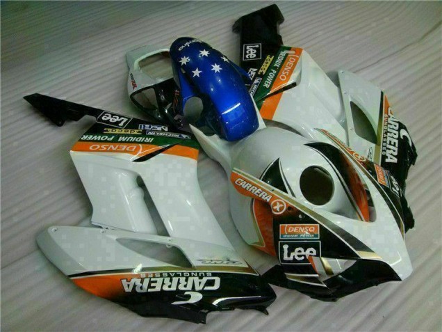 Cheap 2004-2005 White Blue Honda CBR1000RR Replacement Fairings Canada
