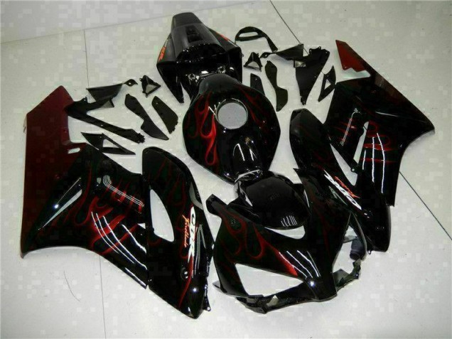 Cheap 2004-2005 Red Flame Black Honda CBR1000RR Replacement Fairings Canada Cheap 2004-2005 Red Flame Black Honda CBR1000RR Replacement Fairings Canada