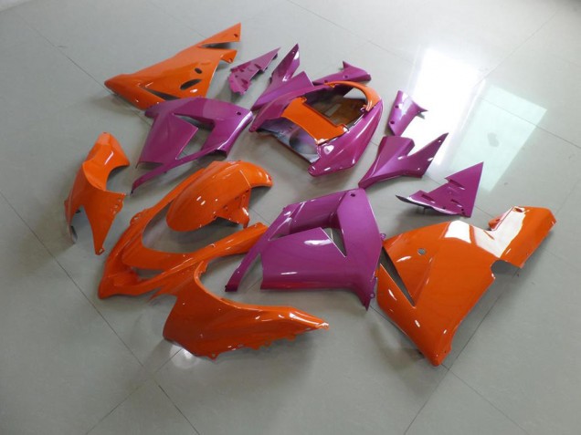 Cheap 2003-2005 Orange and Pink Kawasaki ZX10R Motorcycle Bodywork Canada Cheap 2003-2005 Orange and Pink Kawasaki ZX10R Motorcycle Bodywork Canada