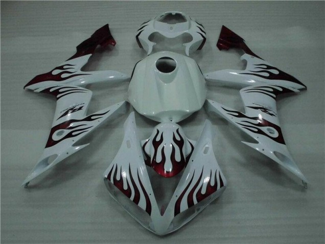 Cheap 2004-2006 White Red Flame Yamaha YZF R1 Motorcyle Fairings Canada Cheap 2004-2006 White Red Flame Yamaha YZF R1 Motorcyle Fairings Canada
