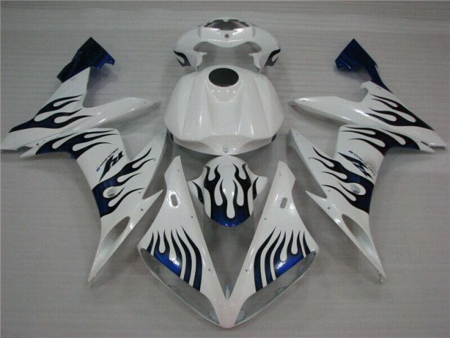 Cheap 2004-2006 White Blue Flame Yamaha YZF R1 Replacement Fairings Canada Cheap 2004-2006 White Blue Flame Yamaha YZF R1 Replacement Fairings Canada