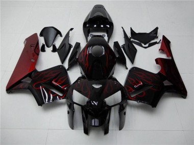 Cheap 2005-2006 Red Flame Black Honda CBR600RR Bike Fairings Canada