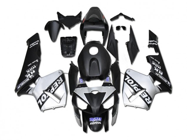 Cheap 2005-2006 Silver Repsol Black Honda CBR600RR Bike Fairings Canada Cheap 2005-2006 Silver Repsol Black Honda CBR600RR Bike Fairings Canada
