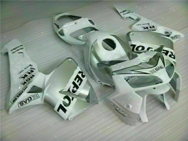 Cheap 2005-2006 White Repsol Honda CBR600RR Motorbike Fairing Kits Canada Cheap 2005-2006 White Repsol Honda CBR600RR Motorbike Fairing Kits Canada