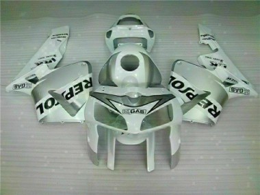 Cheap 2005-2006 White Repsol Honda CBR600RR Motorbike Fairing Kits Canada