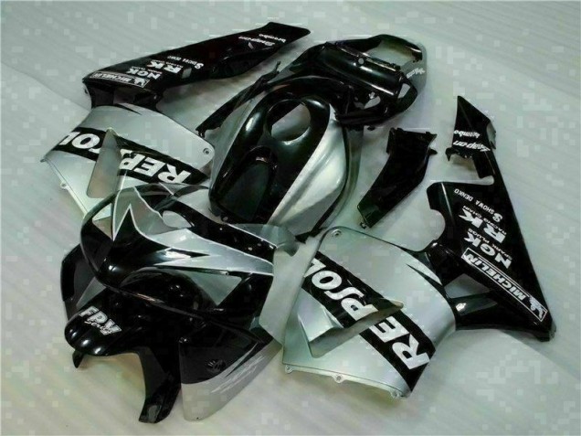 Cheap 2005-2006 Black Silver Repsol Honda CBR600RR Motorcycle Fairings Kit Canada Cheap 2005-2006 Black Silver Repsol Honda CBR600RR Motorcycle Fairings Kit Canada