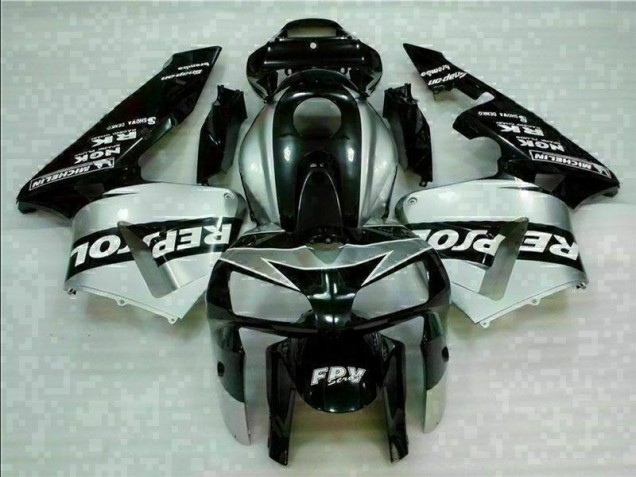 Cheap 2005-2006 Black Silver Repsol Honda CBR600RR Motorcycle Fairings Kit Canada Cheap 2005-2006 Black Silver Repsol Honda CBR600RR Motorcycle Fairings Kit Canada