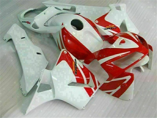 Cheap 2005-2006 Red White Honda CBR600RR Motor Fairings Canada Cheap 2005-2006 Red White Honda CBR600RR Motor Fairings Canada