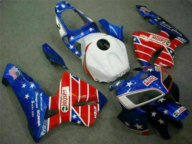 Cheap 2005-2006 Blue Red Cycle World Castrol Honda CBR600RR Motorcycle Fairings Kit Canada Cheap 2005-2006 Blue Red Cycle World Castrol Honda CBR600RR Motorcycle Fairings Kit Canada